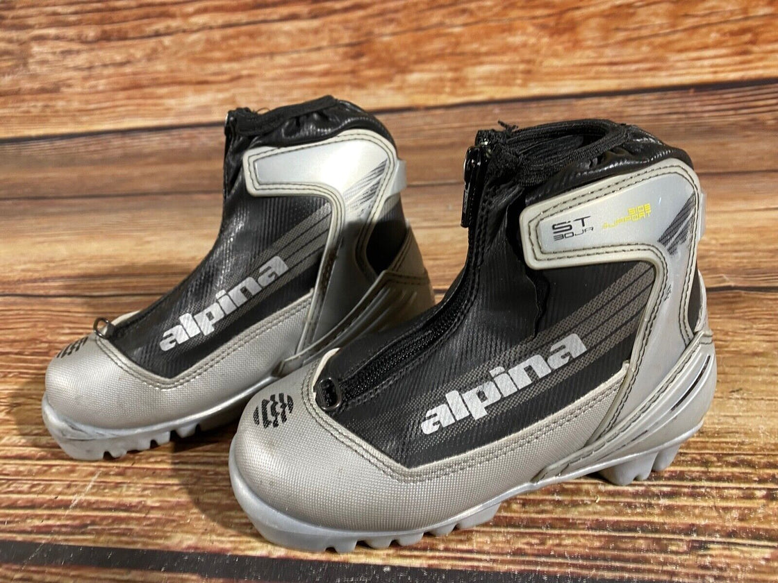 Alpina ST30jr Nordic Cross Country Ski Boots Kids Size EU29 US11 for NNN A-591