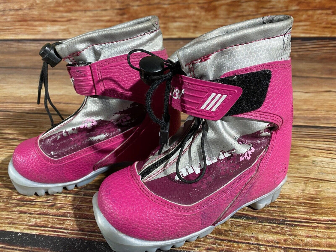 Alpina Frost Kids Nordic Cross Country Ski Boots Size EU25 US8.5 NNN A-641