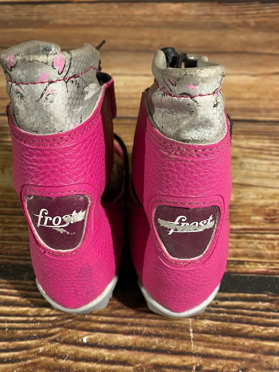 Alpina Frost Kids Nordic Cross Country Ski Boots Size EU25 US8.5 NNN A-641