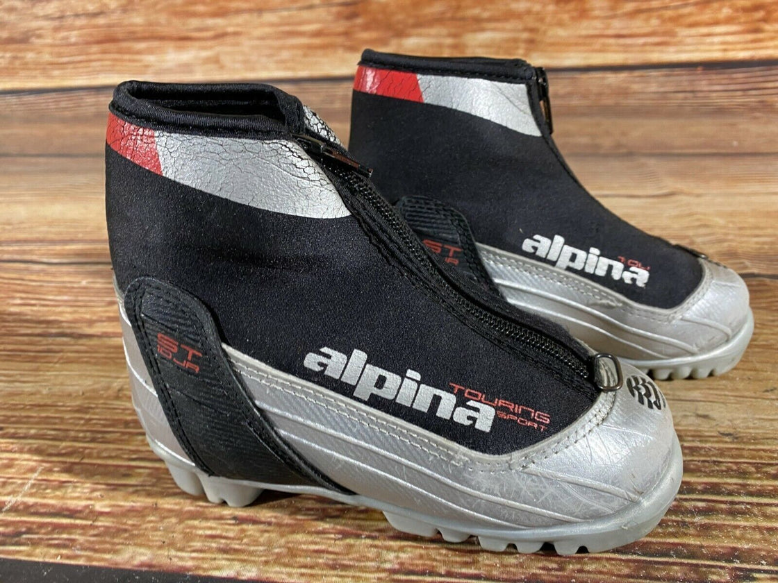 Alpina ST10jr Nordic Cross Country Ski Boots Kids Size EU29 US11 for NNN A-466