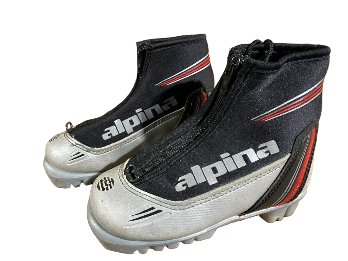 Alpina Kids ST10jr Kids Nordic Cross Country Ski Boots Size EU27 US9.5 NNN A-502
