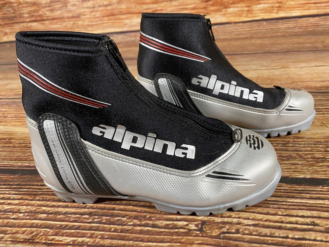 Alpina ST10jr Nordic Cross Country Ski Boots Kids Size EU36 US4.5 for NNN A-599