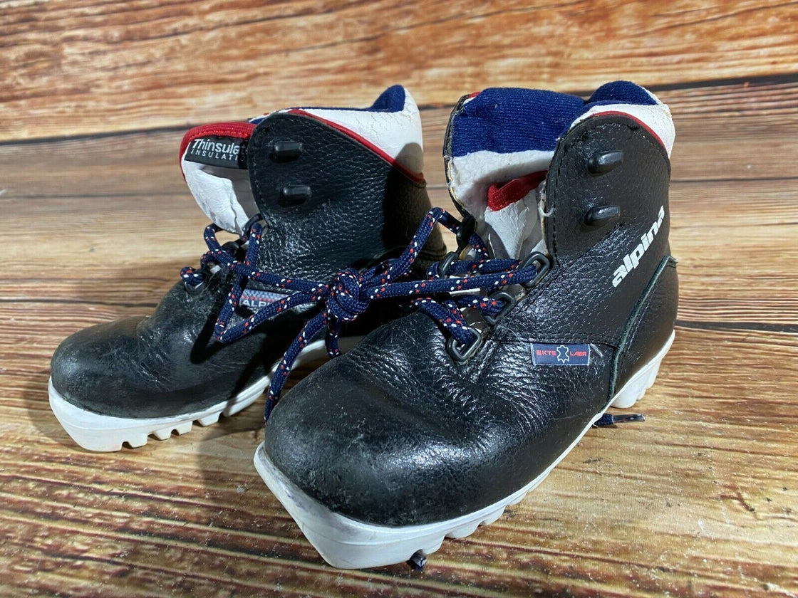 Alpina Kids Nordic Cross Country Ski Boots Size EU29 US11 for NNN A-475