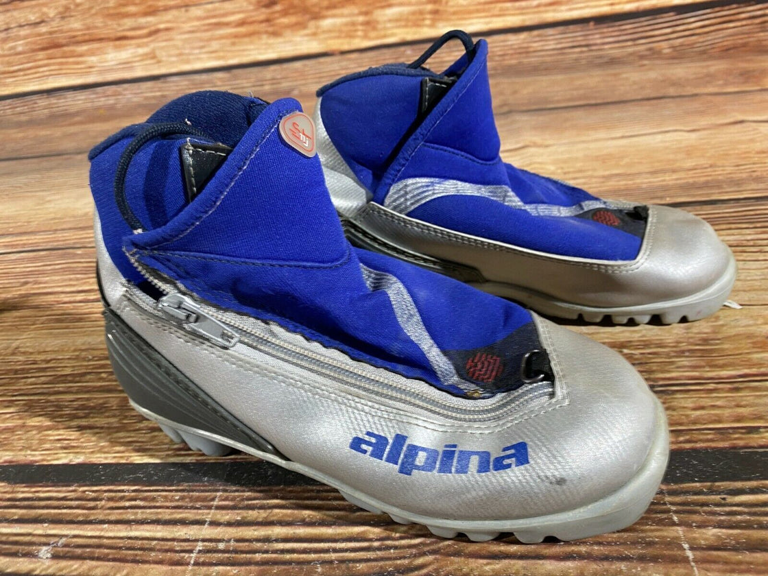 Alpina ST11j Kids Nordic Cross Country Ski Boots Size EU34 US3for NNN A-341