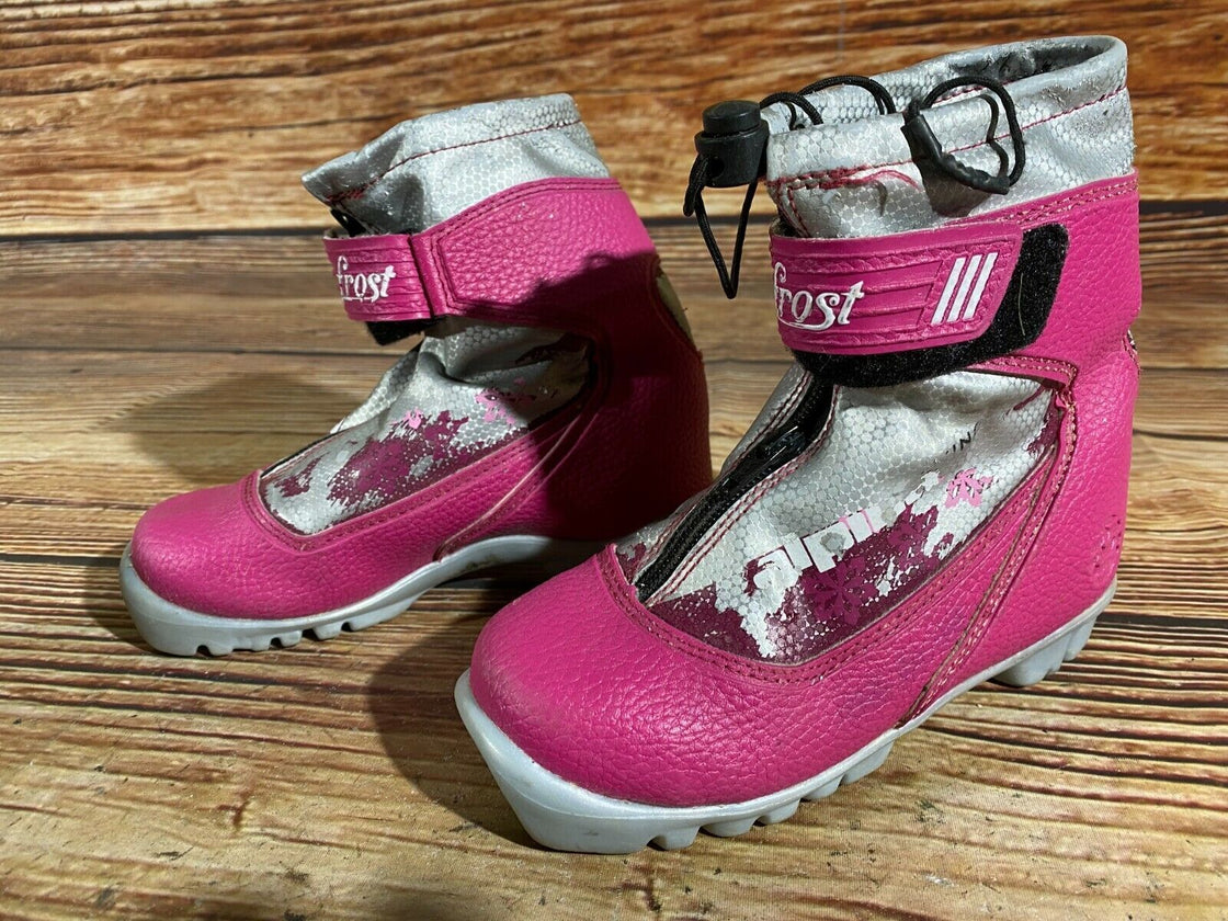 Alpina Frost Kids Nordic Cross Country Ski Boots Size EU31 US12.5 for NNN A-8