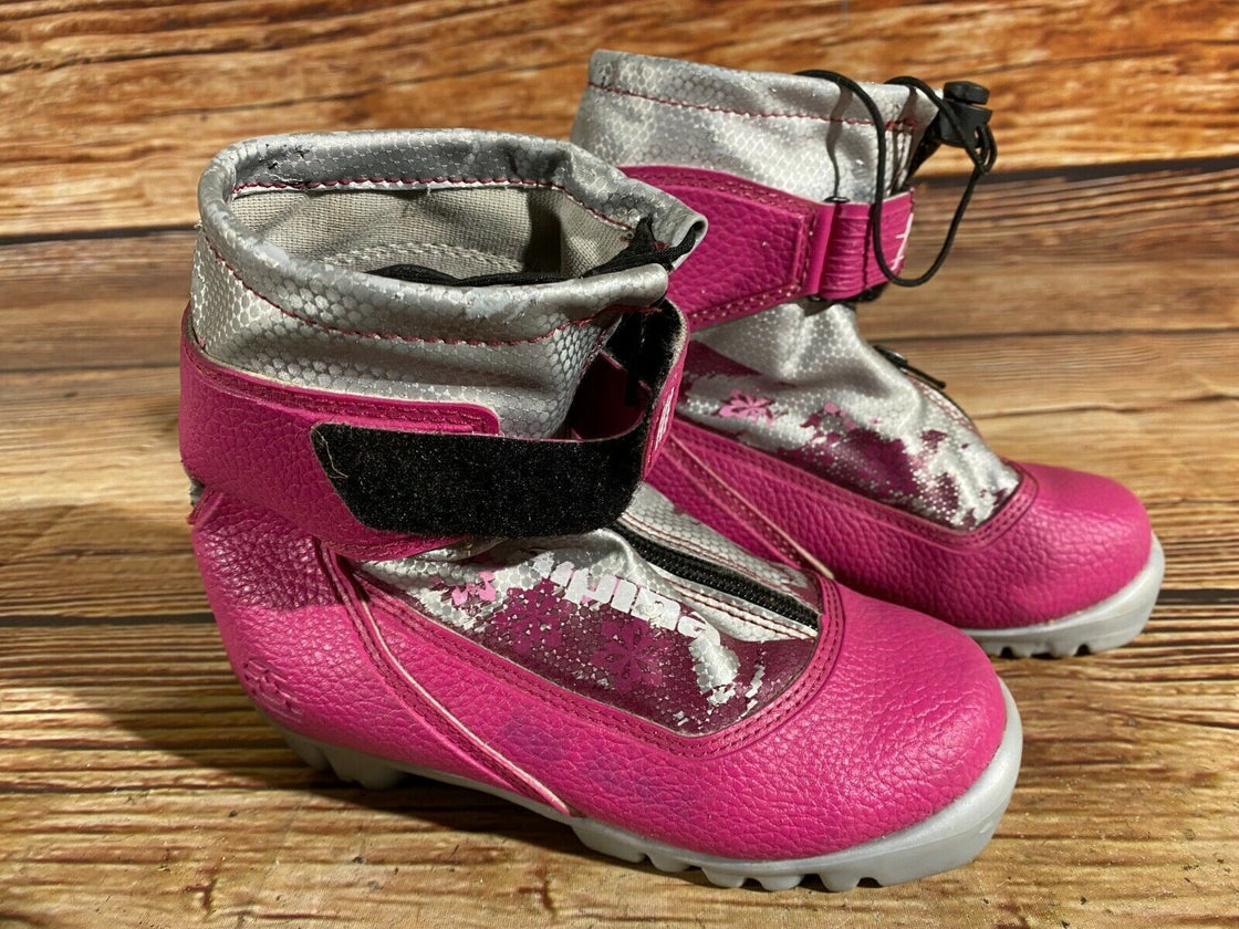 Alpina Frost Kids Nordic Cross Country Ski Boots Size EU31 US12.5 for NNN A-8