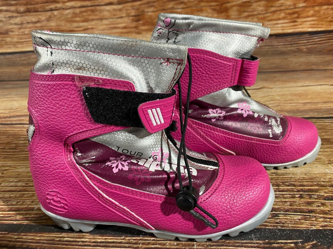 Alpina Frost Kids Nordic Cross Country Ski Boots Size EU34 US3 for NNN A-547