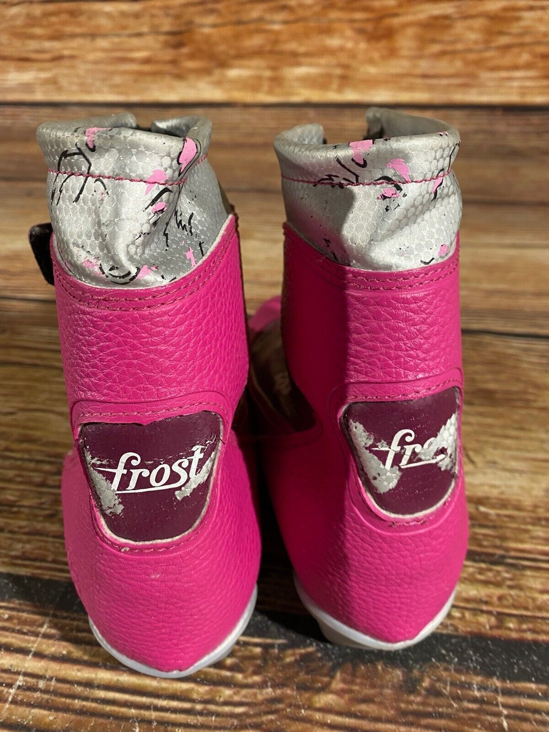 Alpina Frost Kids Nordic Cross Country Ski Boots Size EU34 US3 for NNN A-547