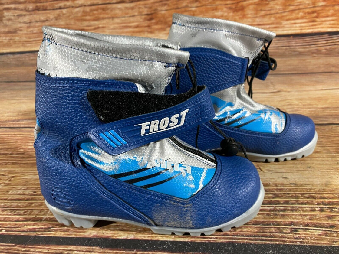 Alpina Frost Kids Nordic Cross Country Ski Boots Size EU33 US2 for NNN A-298