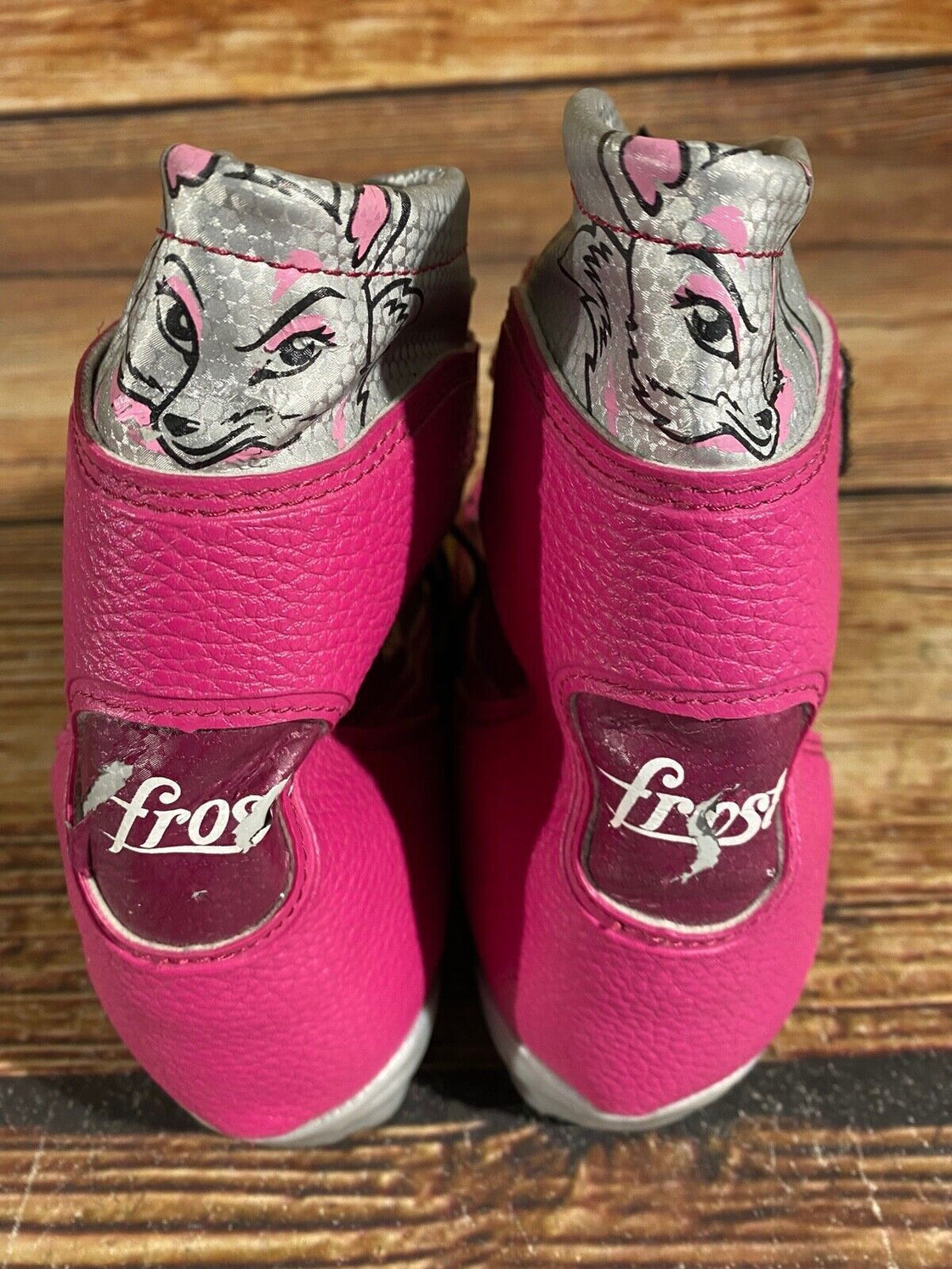 Alpina Frost Kids Nordic Cross Country Ski Boots Size EU35 US3.5 NNN A-642