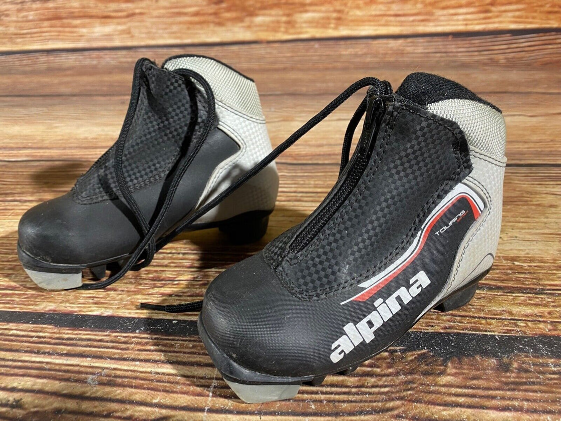 Alpina Touring Nordic Cross Country Ski Boots Kids Size EU26 US9 for NNN A-587