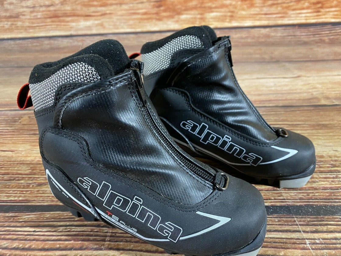 Alpina T5 Plus Kids Nordic Cross Country Ski Boots Size EU29 US11 NNN A-481