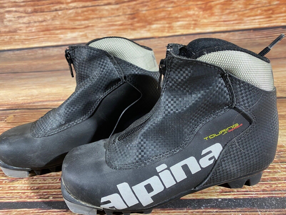 Alpina Touring Nordic Cross Country Ski Boots Kids Size EU33 US2 for NNN A-571