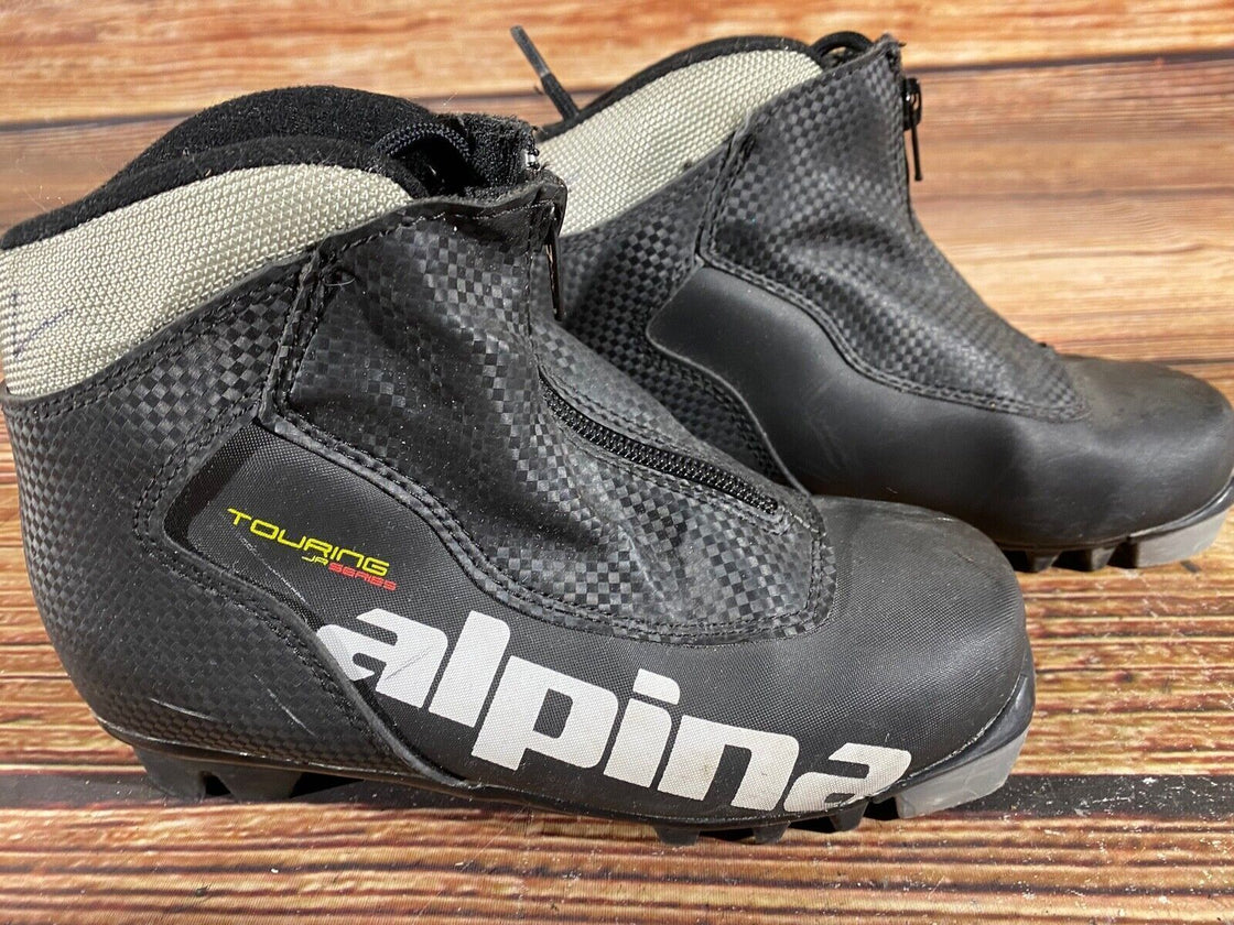Alpina Touring Nordic Cross Country Ski Boots Kids Size EU33 US2 for NNN A-571