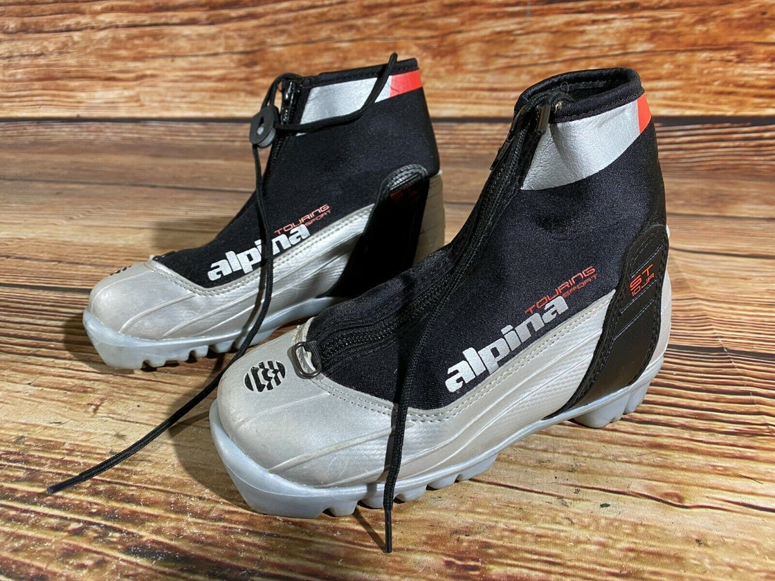 Alpina ST10j Kids Nordic Cross Country Ski Boots Size EU31 US12.5 for NNN A-372