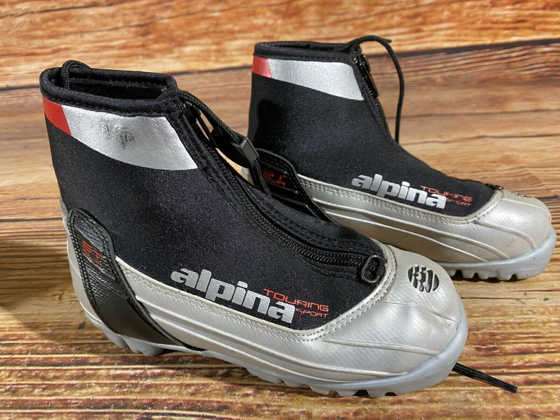 Alpina ST10j Kids Nordic Cross Country Ski Boots Size EU31 US12.5 for NNN A-372