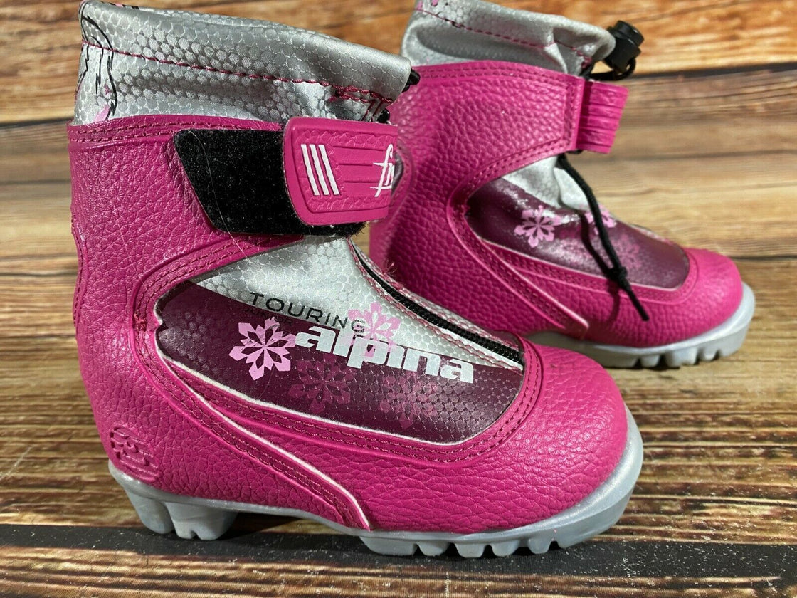 Alpina Frost Kids Nordic Cross Country Ski Boots Size EU26 US9 for NNN A-300