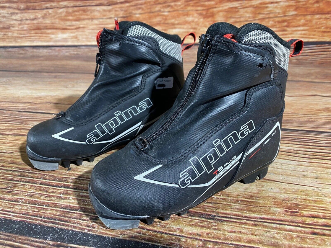 Alpina T5 plus Nordic Cross Country Ski Boots Kids Size EU31 US12.5 NNN A-616
