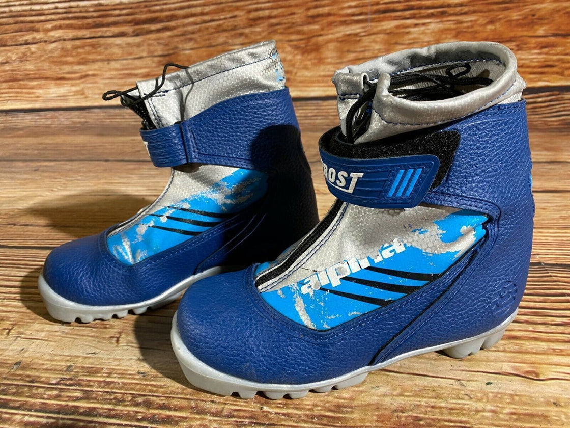 Alpina Frost Kids Nordic Cross Country Ski Boots Size EU32 US1.5 for NNN A-75