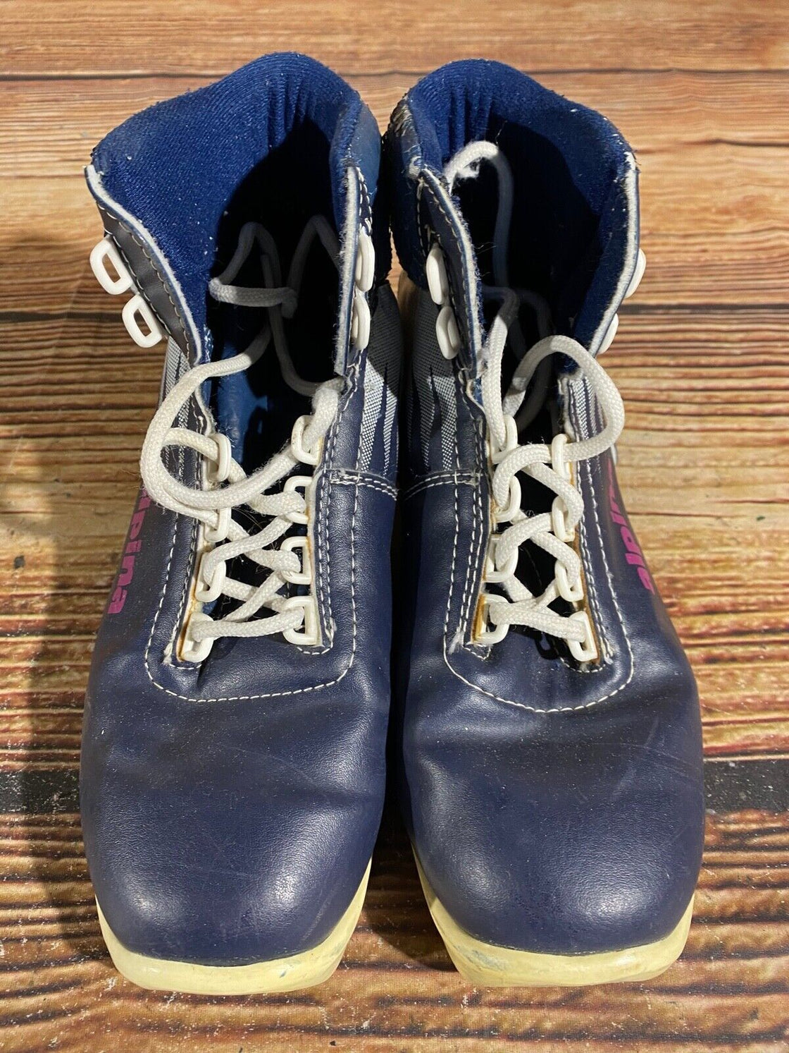 Alpina 102 Nordic Cross Country Ski Boots Kids Size EU38 US6 for NNN A-602