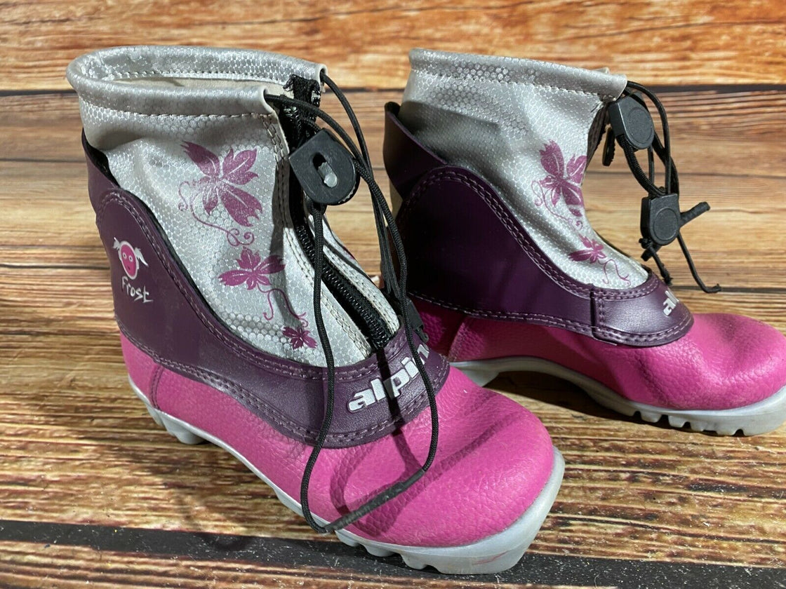 Alpina Frost Kids Nordic Cross Country Ski Boots Size EU29 US11 for NNN A-148
