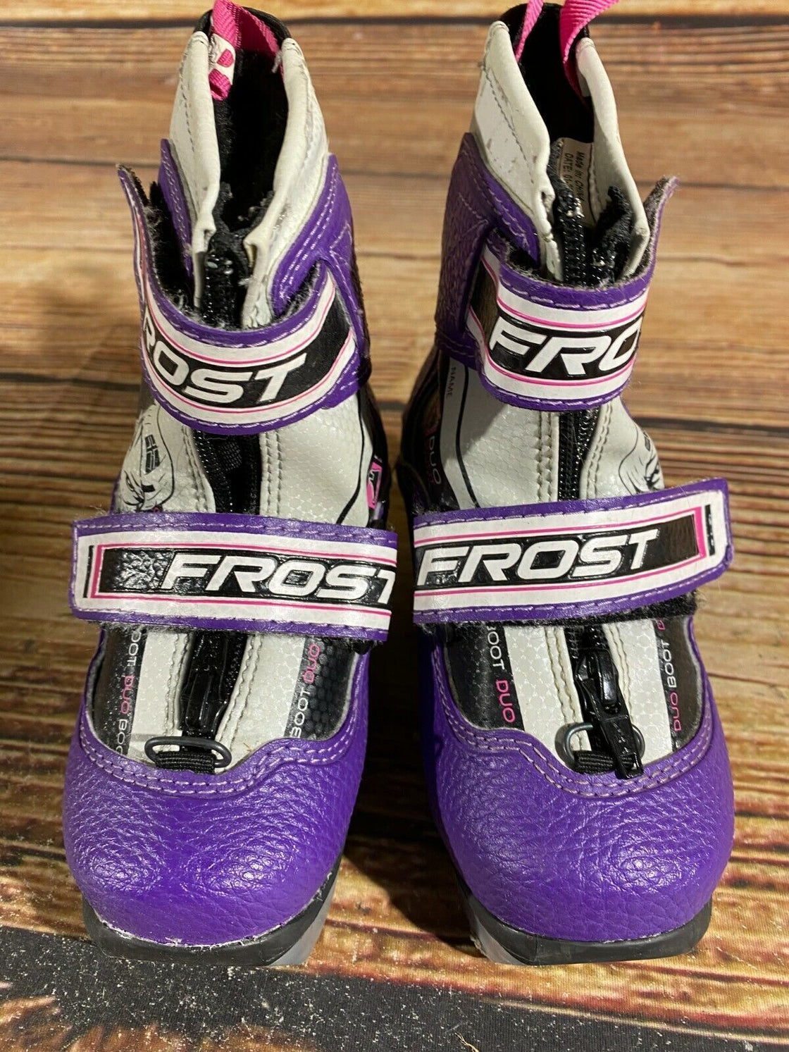Alpina Frost Kids Nordic Cross Country Ski Boots Size EU25 US8.5 for NNN A-386