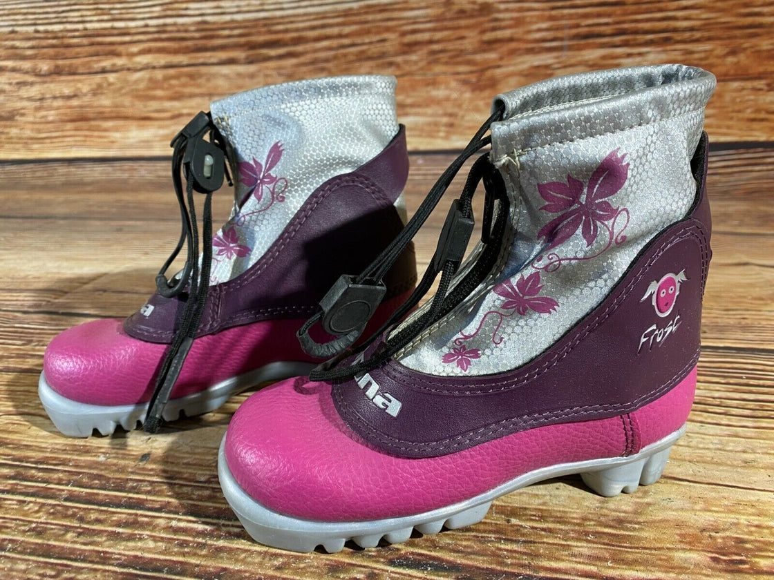Alpina Frost Kids Nordic Cross Country Ski Boots Size EU28 US10.5 for NNN A-96
