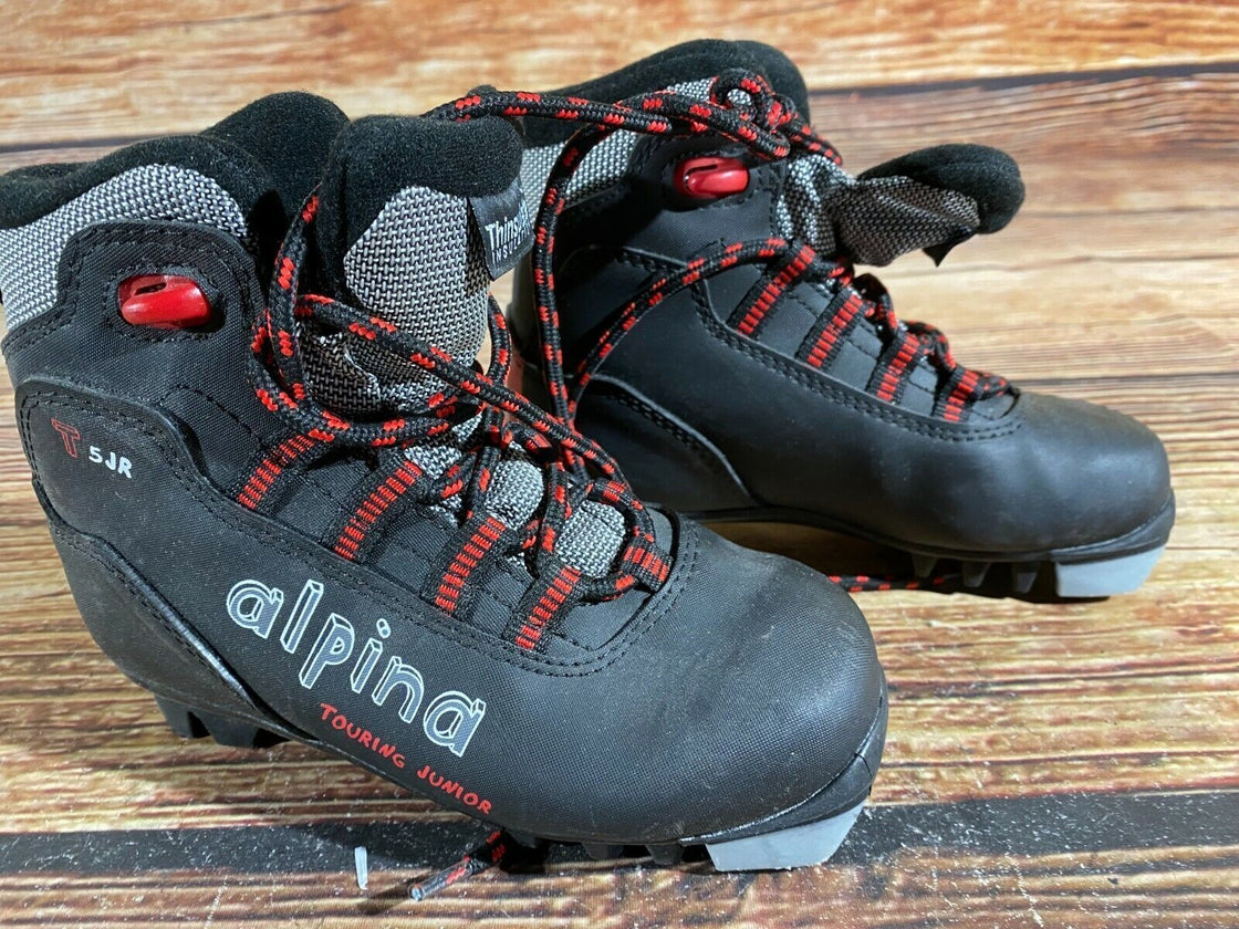 Alpina T5jr Kids Nordic Cross Country Ski Boots Size EU30 US12 for NNN A-159