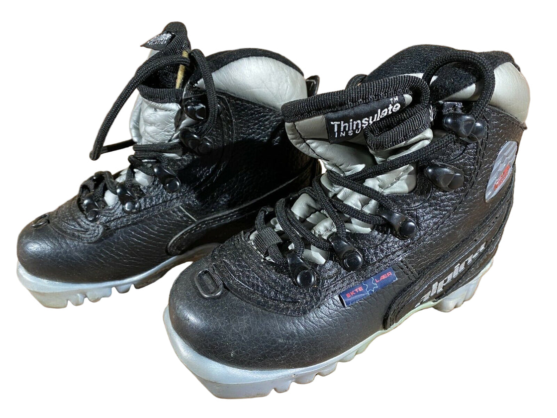 Alpina 125 Kids Nordic Cross Country Ski Boots Size EU26 US9 NNN A-514