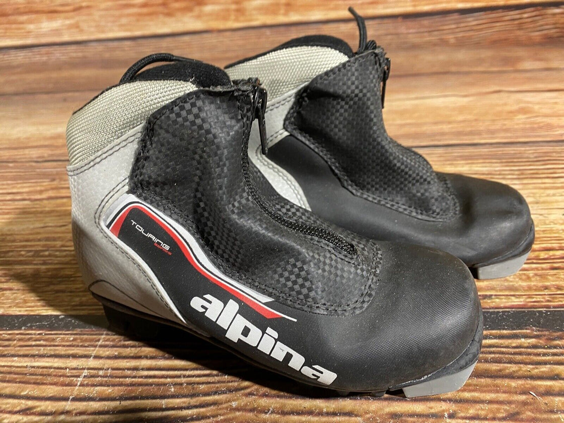 Alpina Touring Nordic Cross Country Ski Boots Kids Size EU31 US12.5 NNN A-575