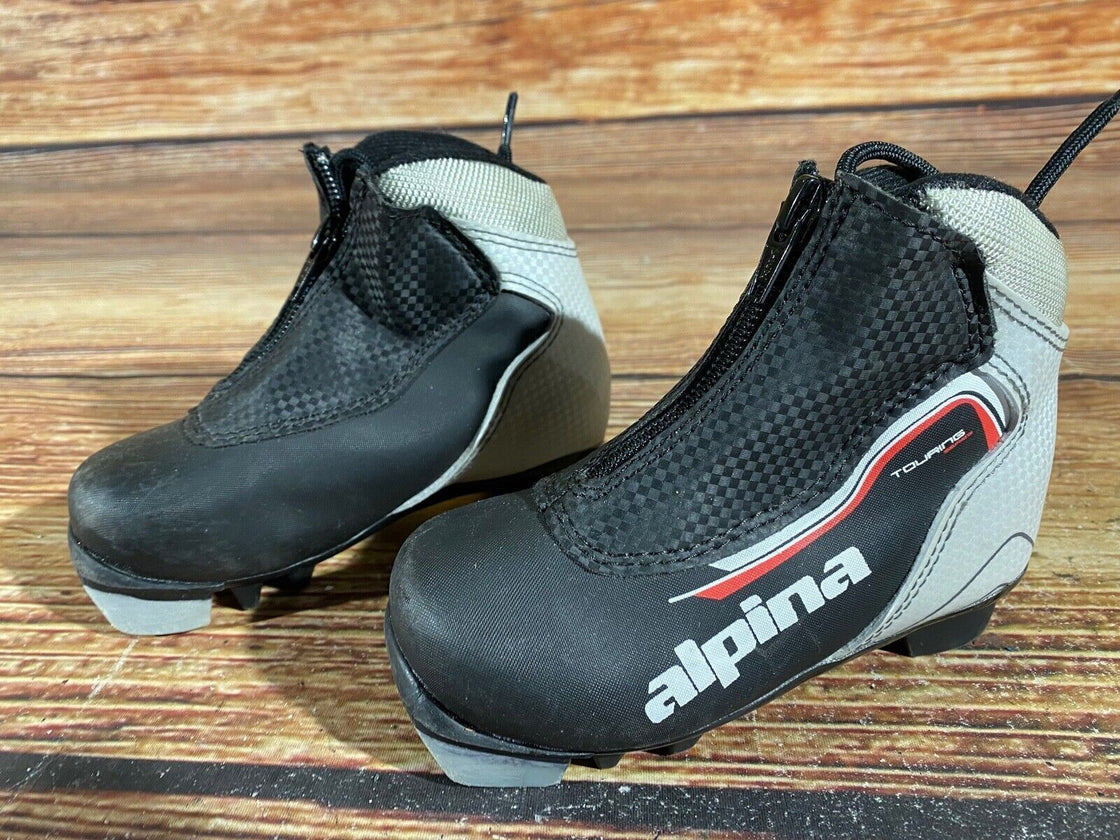 Alpina Touring Kids Nordic Cross Country Ski Boots Size EU26 US9 for NNN A-567
