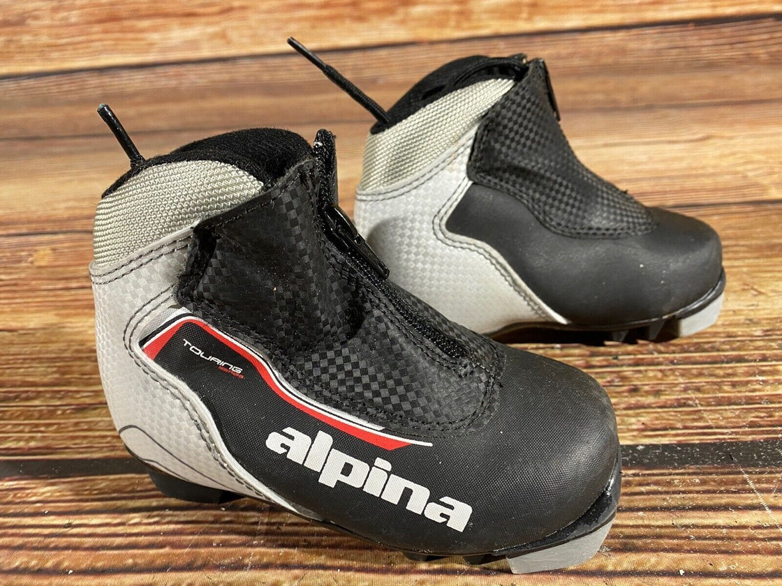 Alpina Touring Kids Nordic Cross Country Ski Boots Size EU26 US9 for NNN A-567