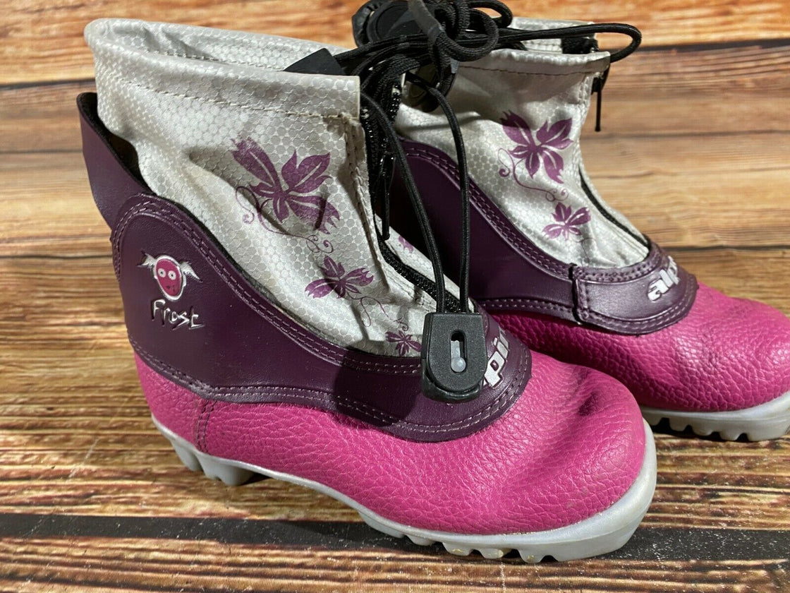 Alpina Frost Kids Nordic Cross Country Ski Boots Size EU29 US11 for NNN A-65