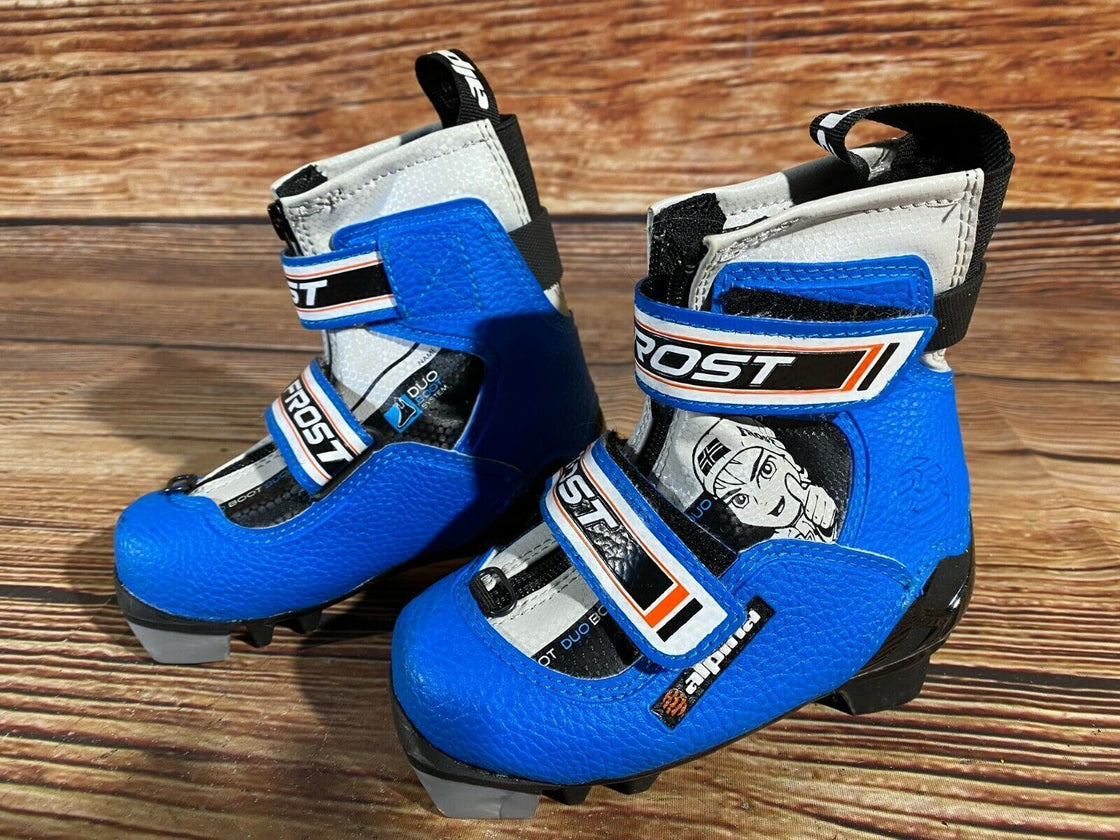 Alpina Frost Kids Nordic Cross Country Ski Boots Size EU25 US8.5 for NNN A-112