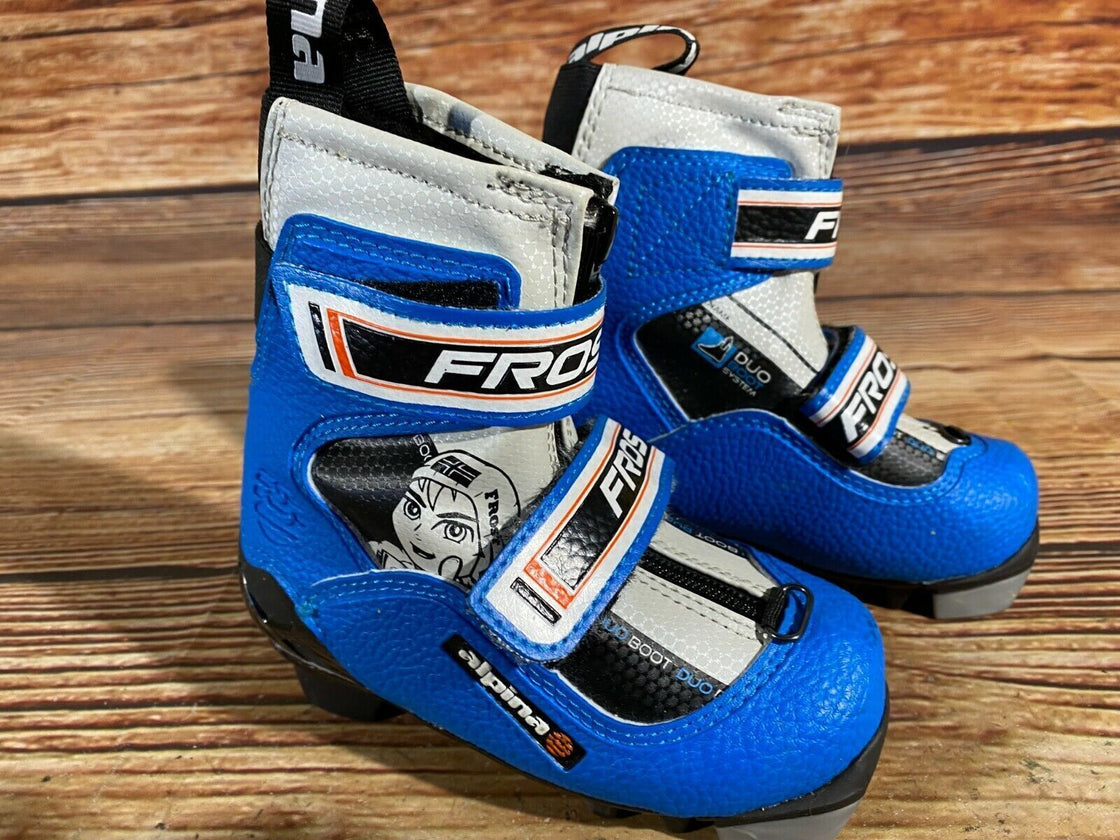 Alpina Frost Kids Nordic Cross Country Ski Boots Size EU25 US8.5 for NNN A-112