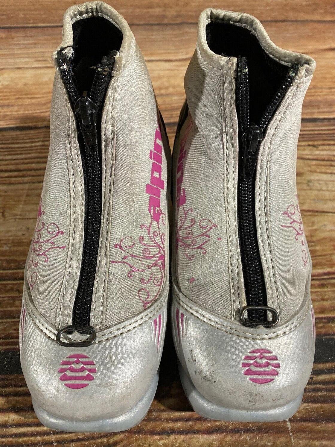 Alpina ST10jr Kids Nordic Cross Country Ski Boots Size EU28 US10.5 NNN A-842