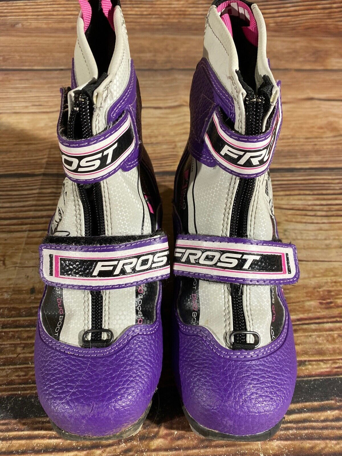 Alpina Frost Kids Nordic Cross Country Ski Boots Size EU31 US12.5 NNN A-989