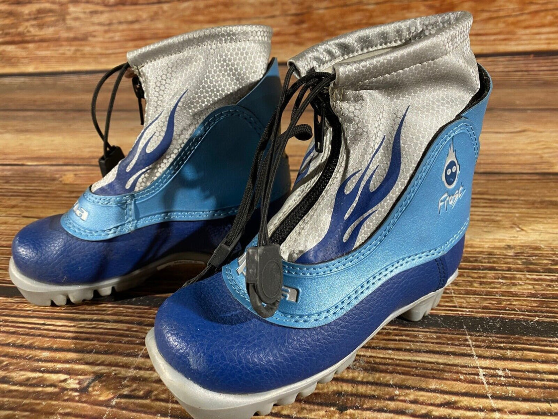 Alpina Frost Kids Nordic Cross Country Ski Boots Size EU26 US9 NNN A-966