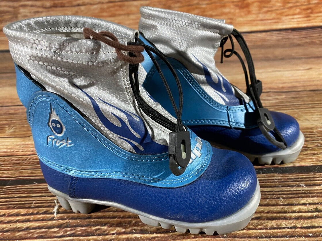 Alpina Frost Kids Nordic Cross Country Ski Boots Size EU26 US9 NNN A-966