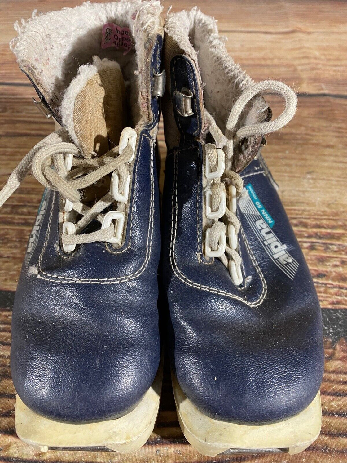 Alpina 80 Kids Nordic Cross Country Ski Boots Size EU28 US10 NNN A-981