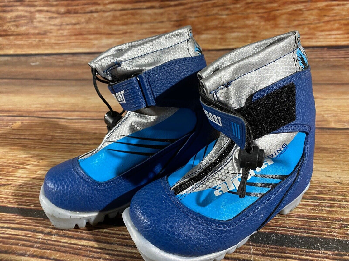 Alpina Frost Kids Nordic Cross Country Ski Boots Size EU26 US9 NNN A-815