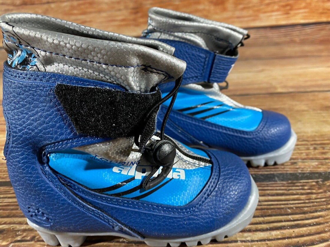 Alpina Frost Kids Nordic Cross Country Ski Boots Size EU26 US9 NNN A-815
