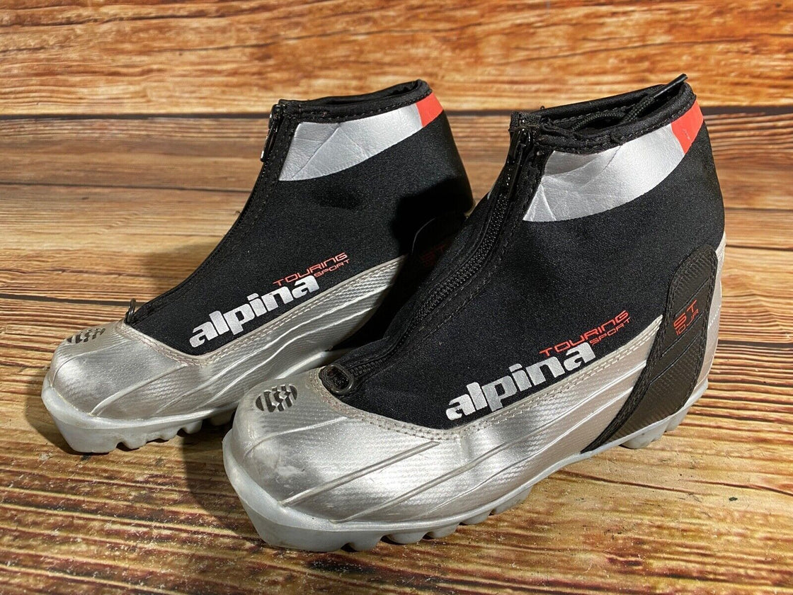 Alpina ST10 Kids Nordic Cross Country Ski Boots Size EU34 US3 NNN A-826