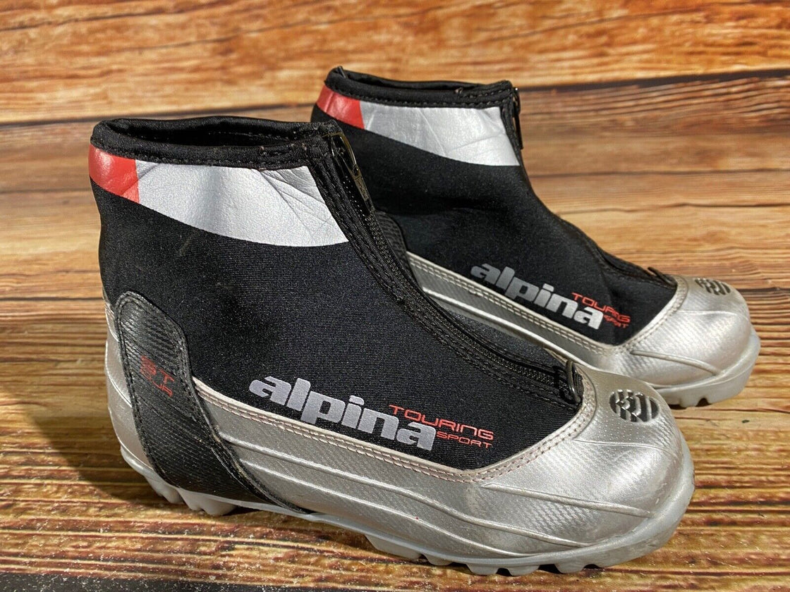 Alpina ST10 Kids Nordic Cross Country Ski Boots Size EU34 US3 NNN A-826