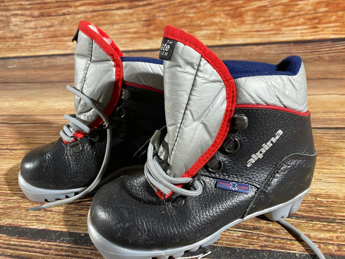 Alpina Kids Nordic Cross Country Ski Boots Size EU29 US11 NNN A-843