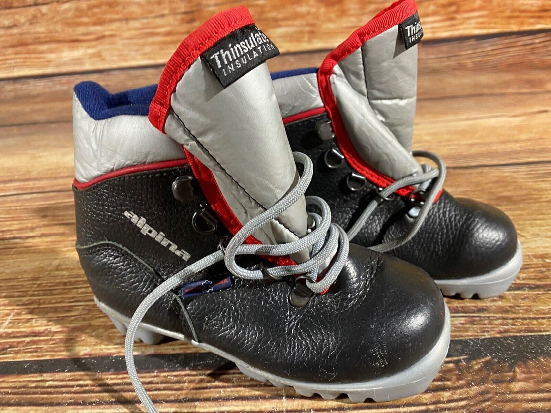 Alpina Kids Nordic Cross Country Ski Boots Size EU29 US11 NNN A-843