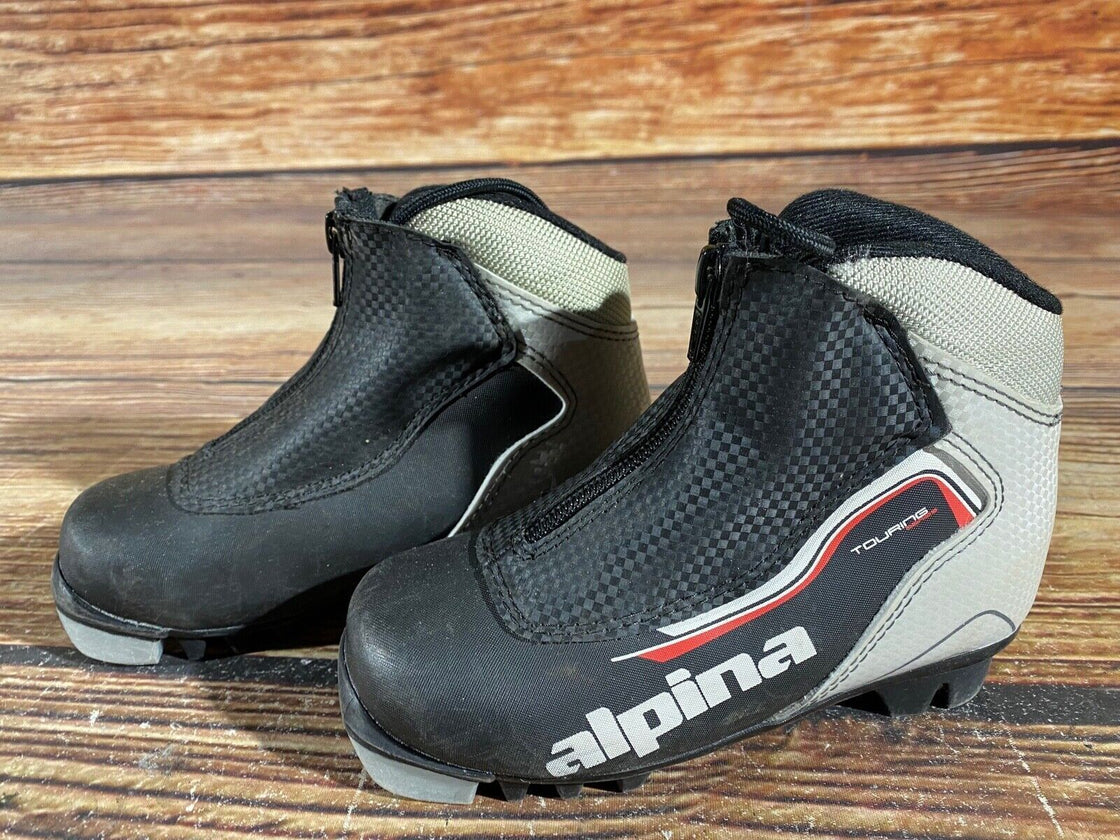 Alpina Touring Kids Nordic Cross Country Ski Boots Size EU29 US11 NNN A-1004
