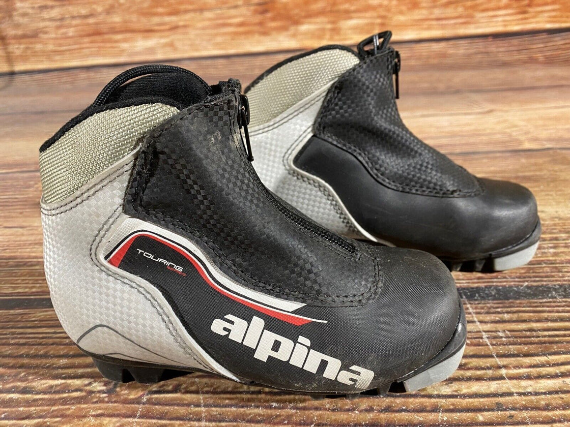 Alpina Touring Kids Nordic Cross Country Ski Boots Size EU29 US11 NNN A-1004
