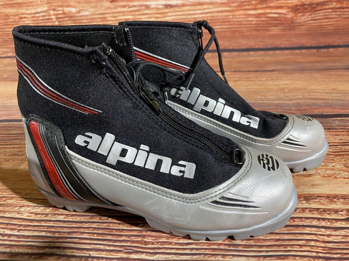 Alpina ST10jr Kids Nordic Cross Country Ski Boots Size EU36 US4.5 NNN A-1360