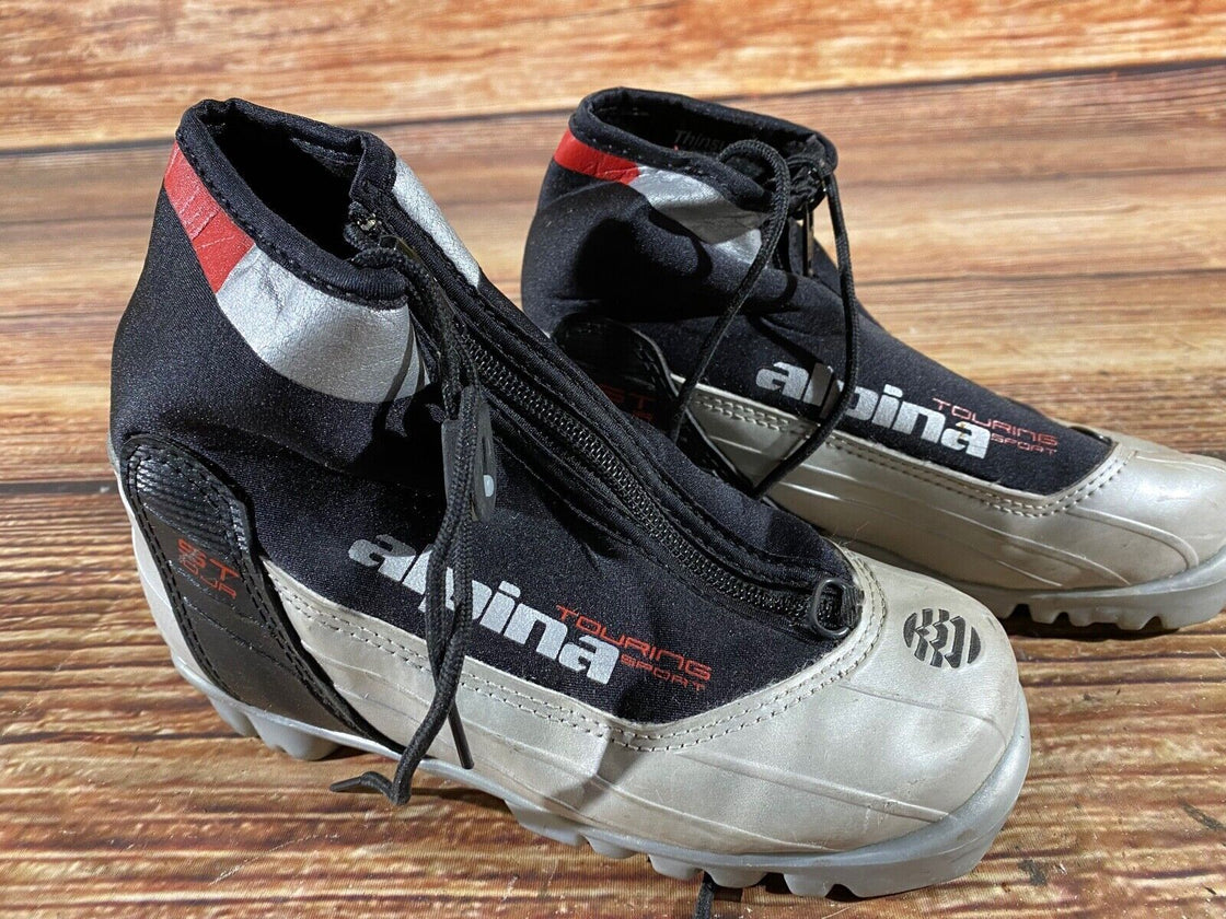Alpina ST10 Kids Nordic Cross Country Ski Boots Size EU32 US1.5 NNN A-824